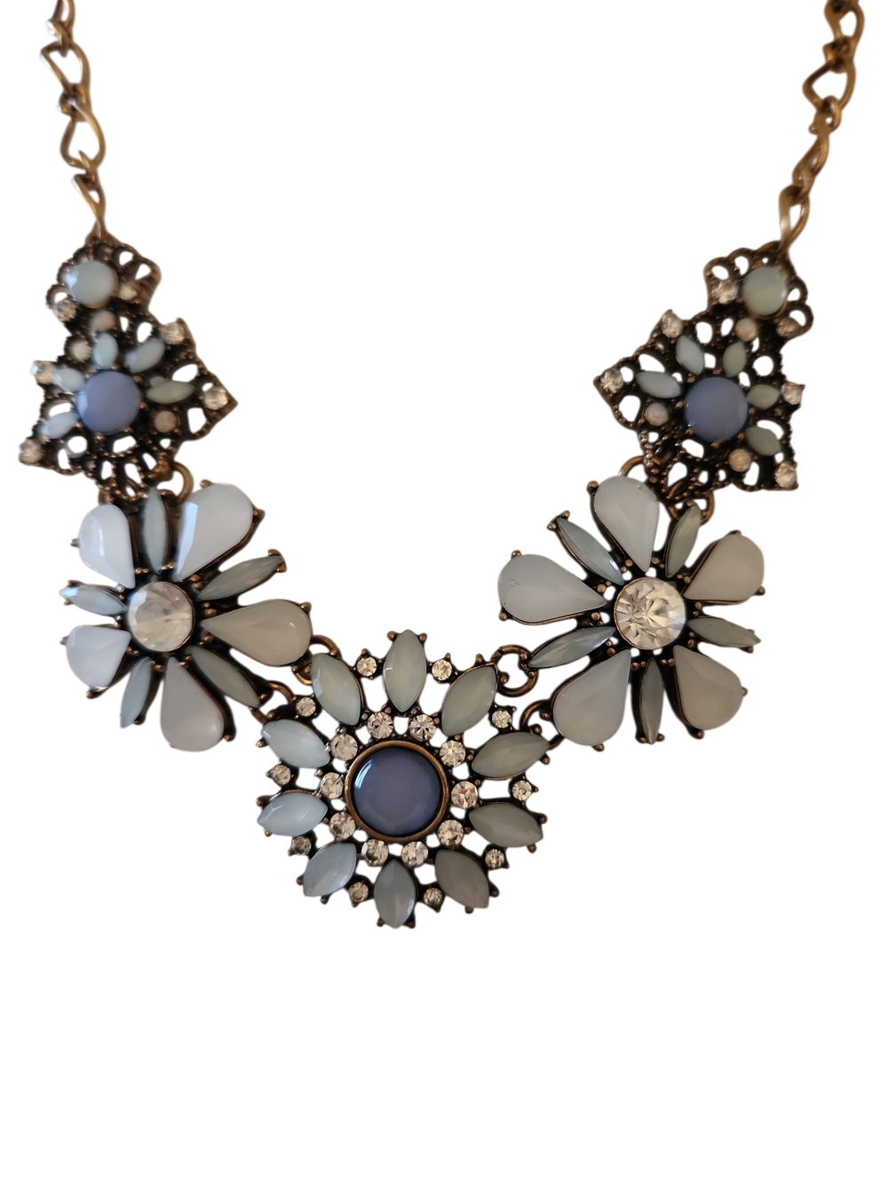 NWT ViVI BaubleBar Floral Daisy Themed Bib Statement Piece Necklace